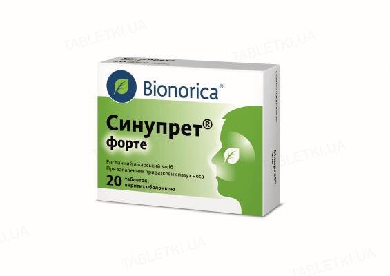 Синупрет форте таблетки Синупрет форте